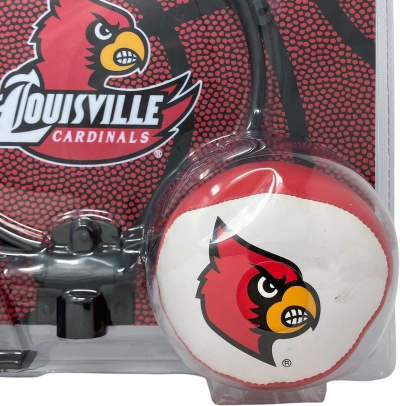 Rawlings Louisville Cardinals Slam Dunk Softee Basketball Hoop Set - Image 3